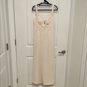 Astr Cream Jumpsuit